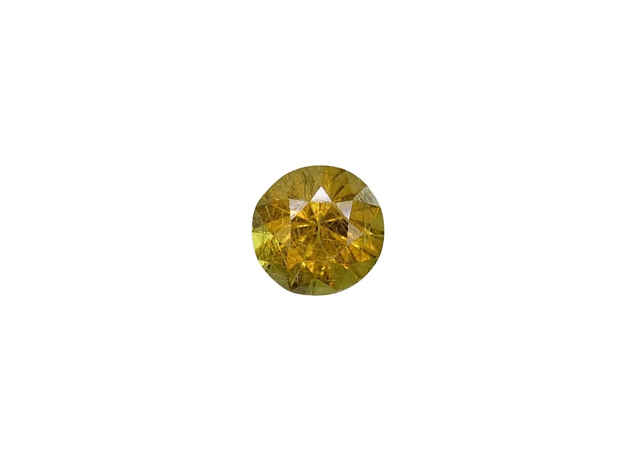 0.54ct Natural Demantoid Garnet Round shape from Pakistan — view 1